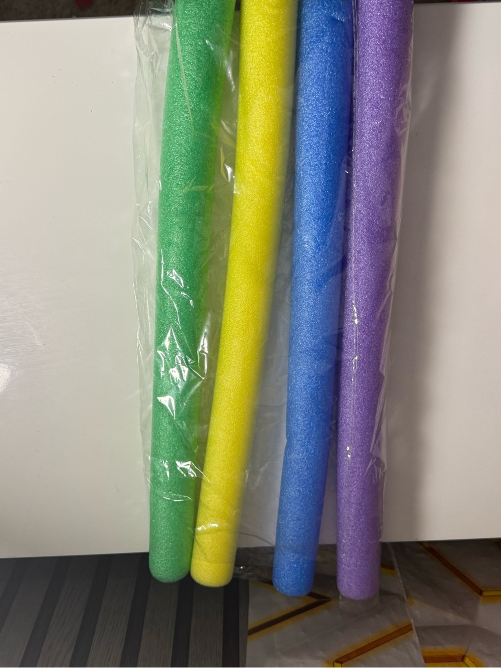 Party Foam Pool Noodle Set - Green, Yellow, Blue, Purple